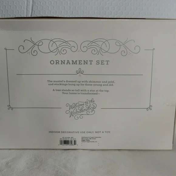 Target Wondershop 6 pc Bullseye Christmas Ornament Set Dog Truck Basket Sweater - Picture 4 of 4